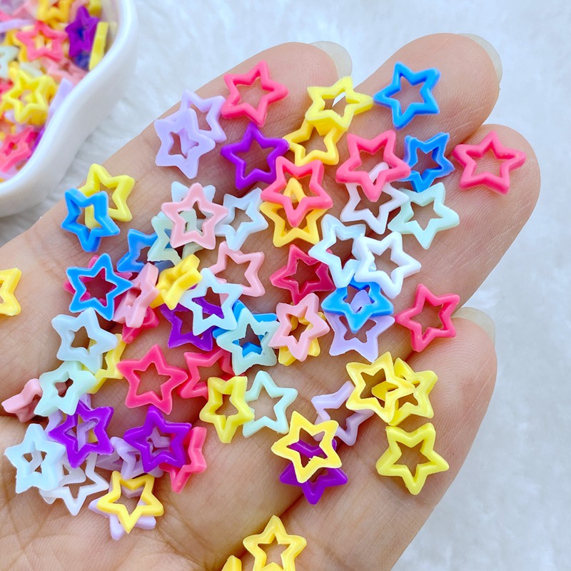 Star Flat Back - 100 buah baru lucu Mini 8mm