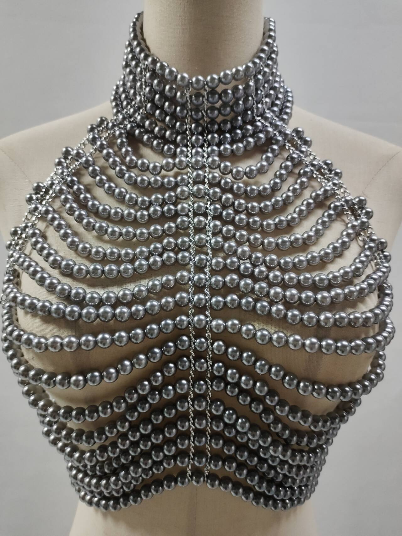 Body Jewelry For Backless Dress - Tank Top Wanita Kerah Tumpuk Tanpa