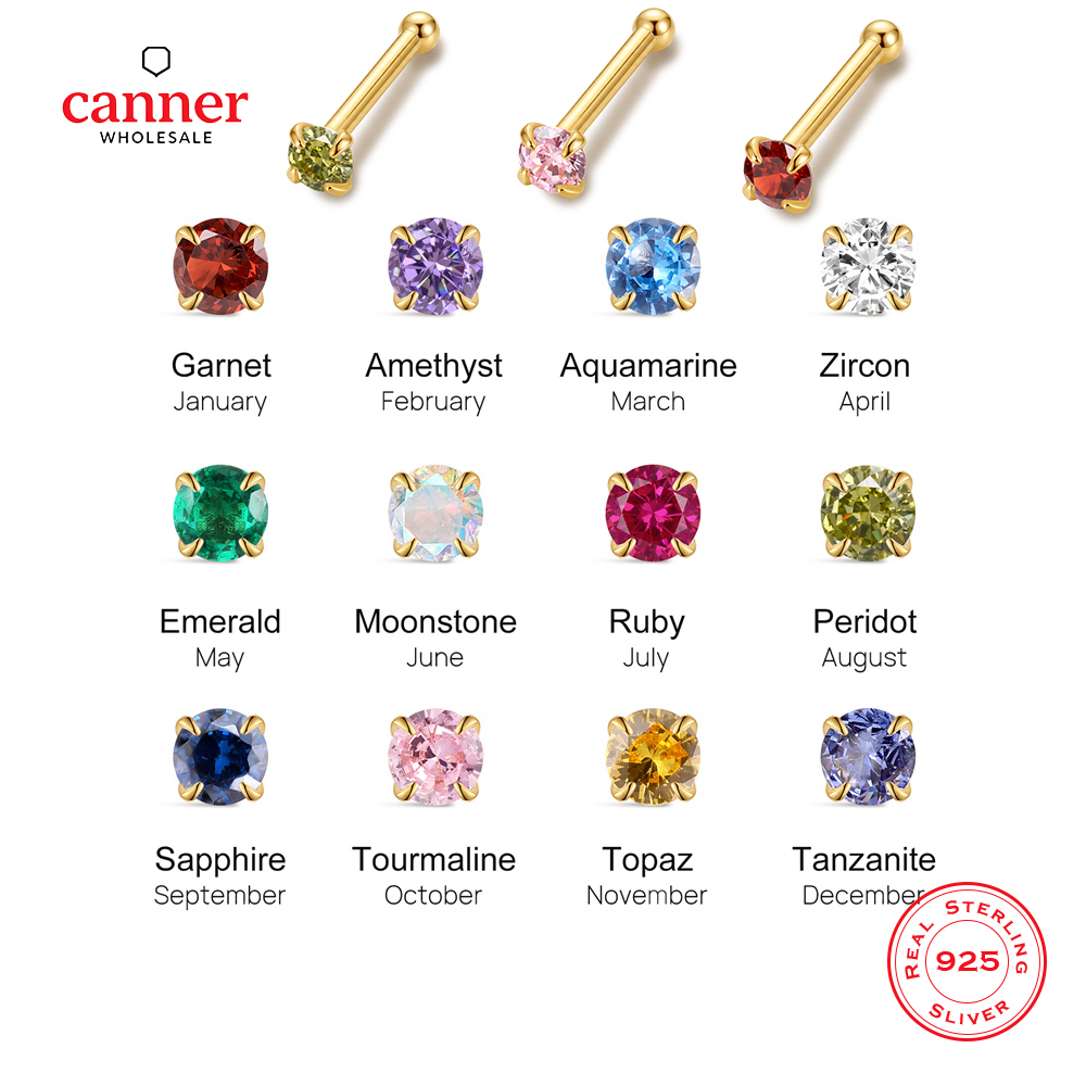 Body Jewelry Women - CANNER 1PC Anting Tindik Perak Sterling
