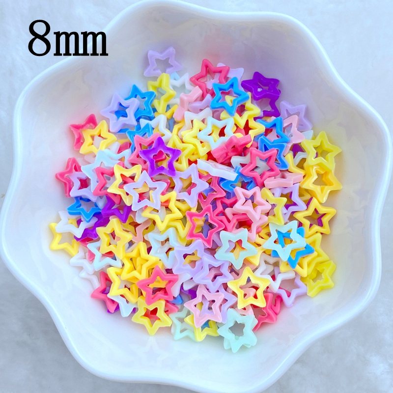100 buah baru lucu Mini 8mm Ma - Star Flat Back ulasan dan harga