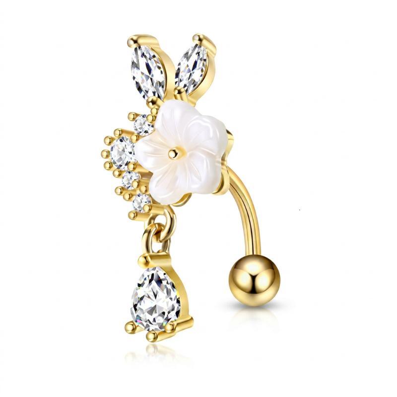 Cincin Pusar Liontin Kristal u - Body Jewelry Women ulasan dan harga