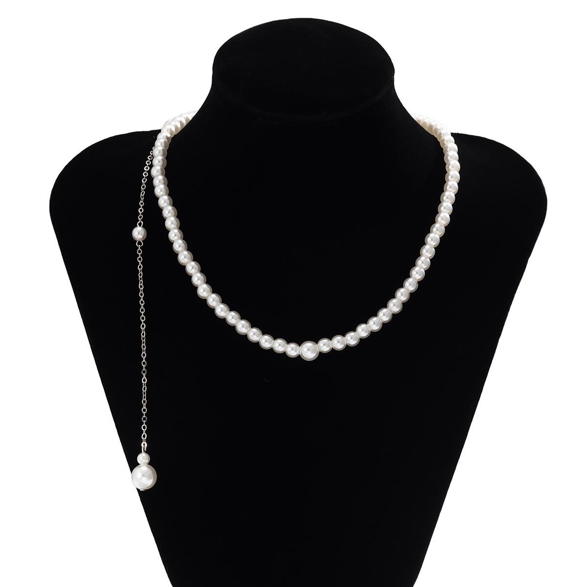 Kalung Mutiara Imitasi Mewah d - Body Jewelry For Backless Dress ulasan dan harga