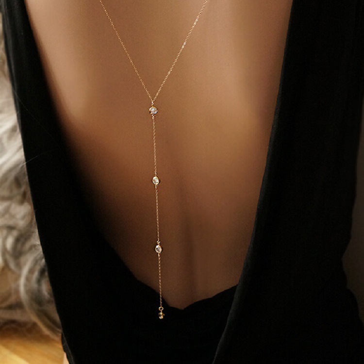 Kalung Rantai Punggung Wanita  - Body Jewelry Bulk ulasan dan harga