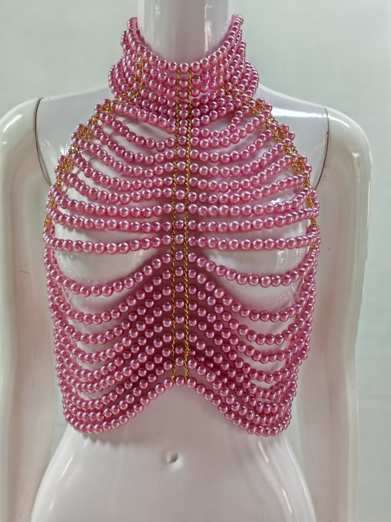 Tank Top Wanita Kerah Tumpuk T - Body Jewelry For Backless Dress ulasan dan harga