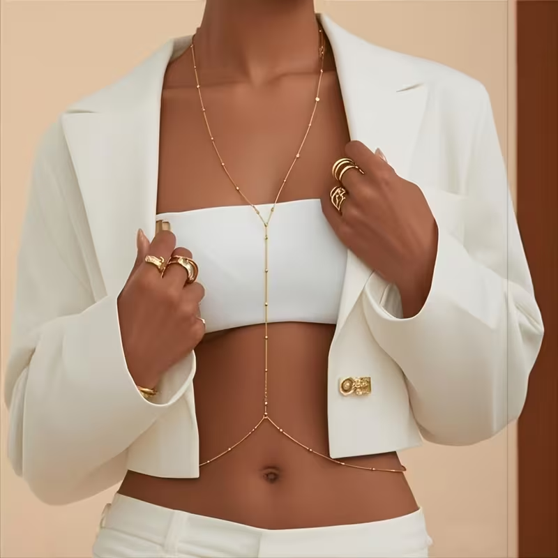 Rantai Manik-manik Sederhana G - Body Jewelry Women ulasan dan harga