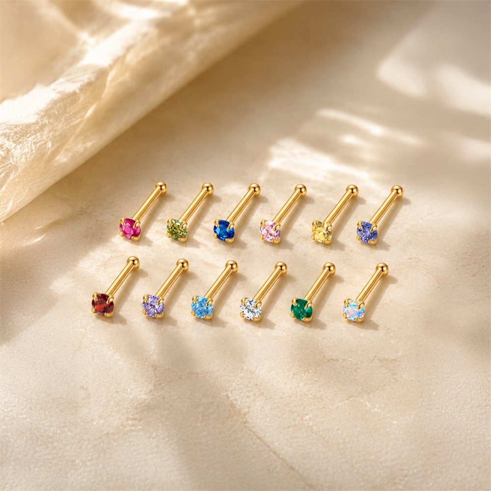 CANNER 1PC Anting Tindik Perak - Body Jewelry Women ulasan dan harga