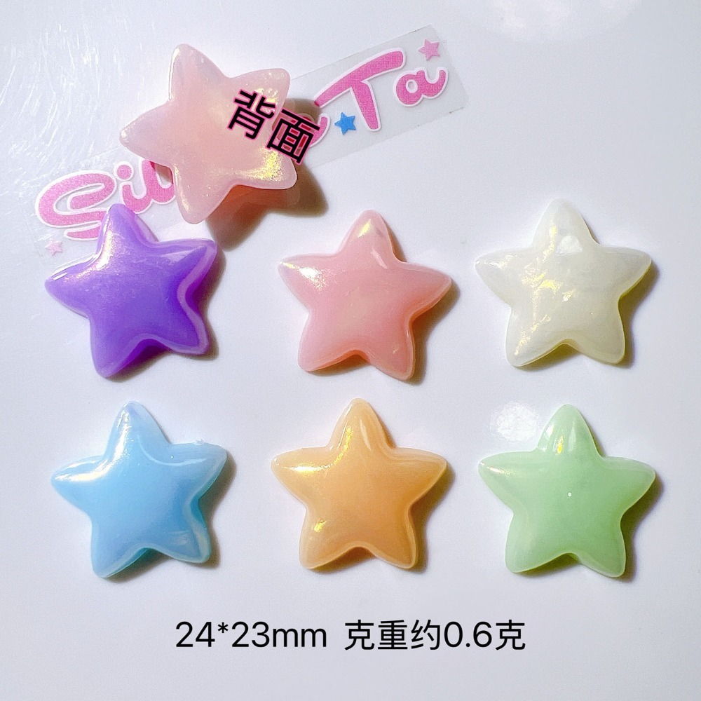 10pcs Mini Kawaii Bintang Imut - Star Flat Back ulasan dan harga