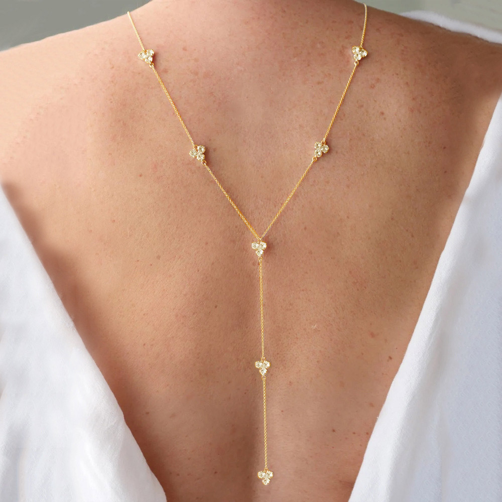 Stonefans Kalung Rantai Tubuh  - Body Jewelry For Backless Dress ulasan dan harga