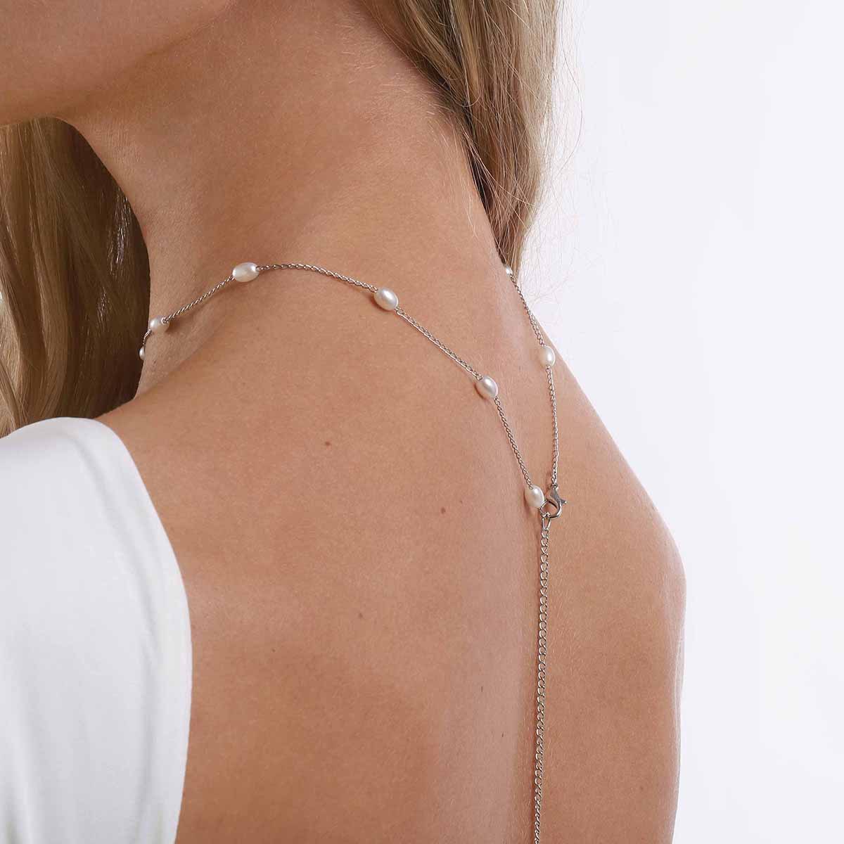 Kalung Punggung Terbuka Elegan - Body Jewelry For Backless Dress ulasan dan harga