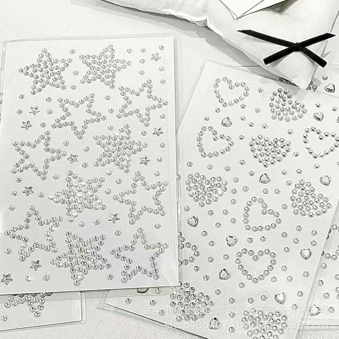Stiker Hati Bintang Perak Berh - Star Flat Back ulasan dan harga