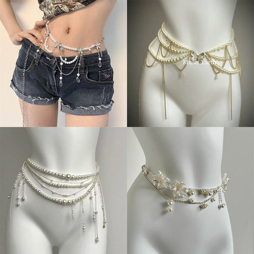 Rantai Pinggang Mutiara Elegan - Body Jewelry Bulk ulasan dan harga
