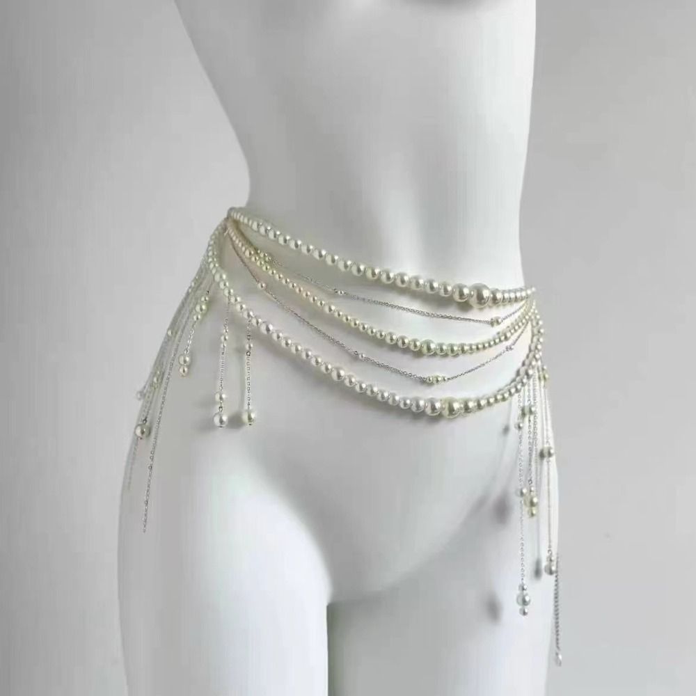Rantai Pinggang Mutiara Elegan - Body Jewelry Bulk ulasan dan harga