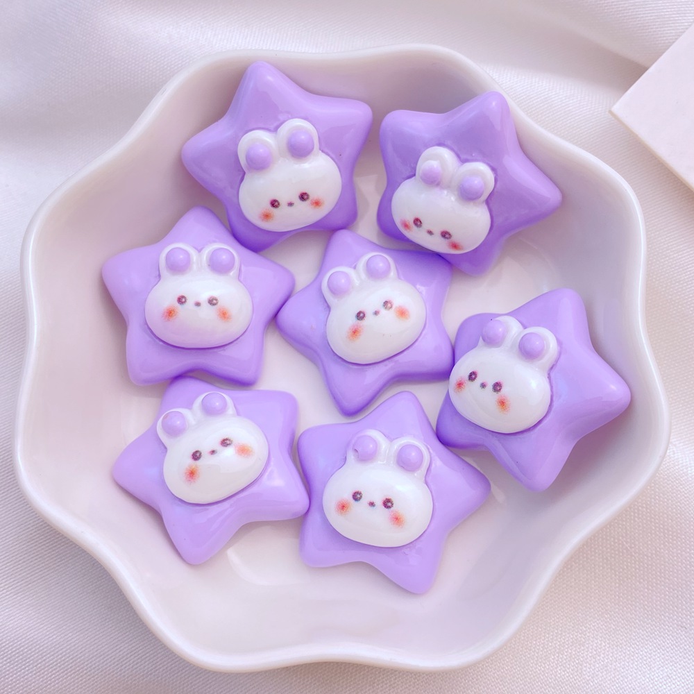 10 buah hiasan bagian manikur  - Star Flat Back ulasan dan harga